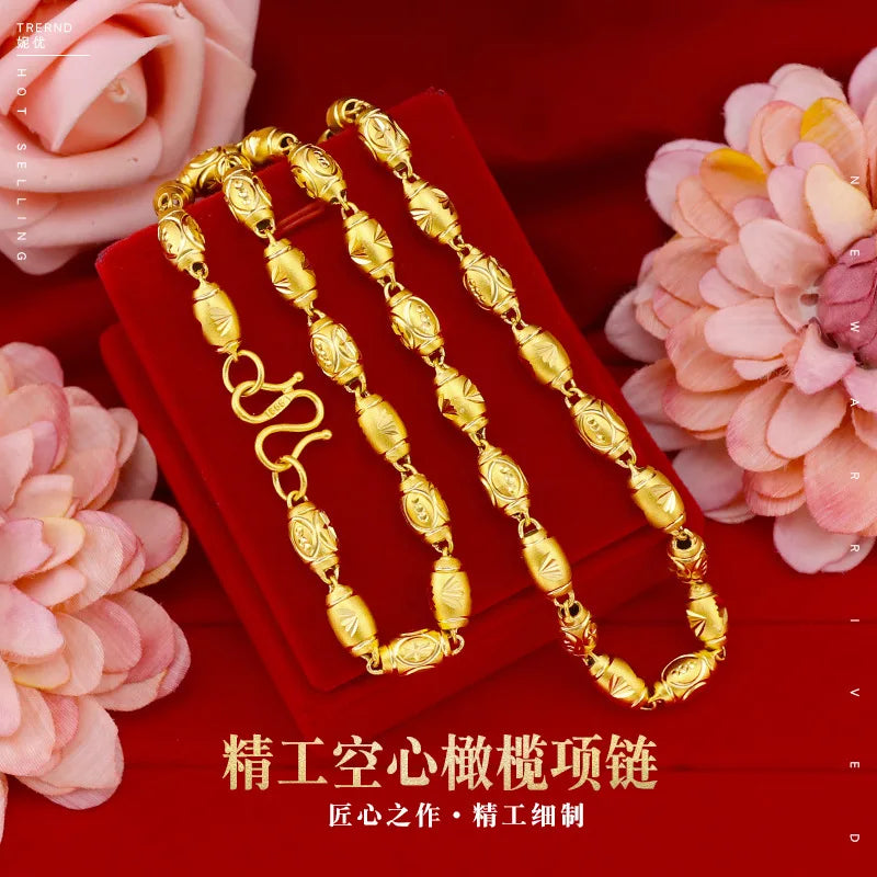 18K Gold Big Chain Necklace for Men