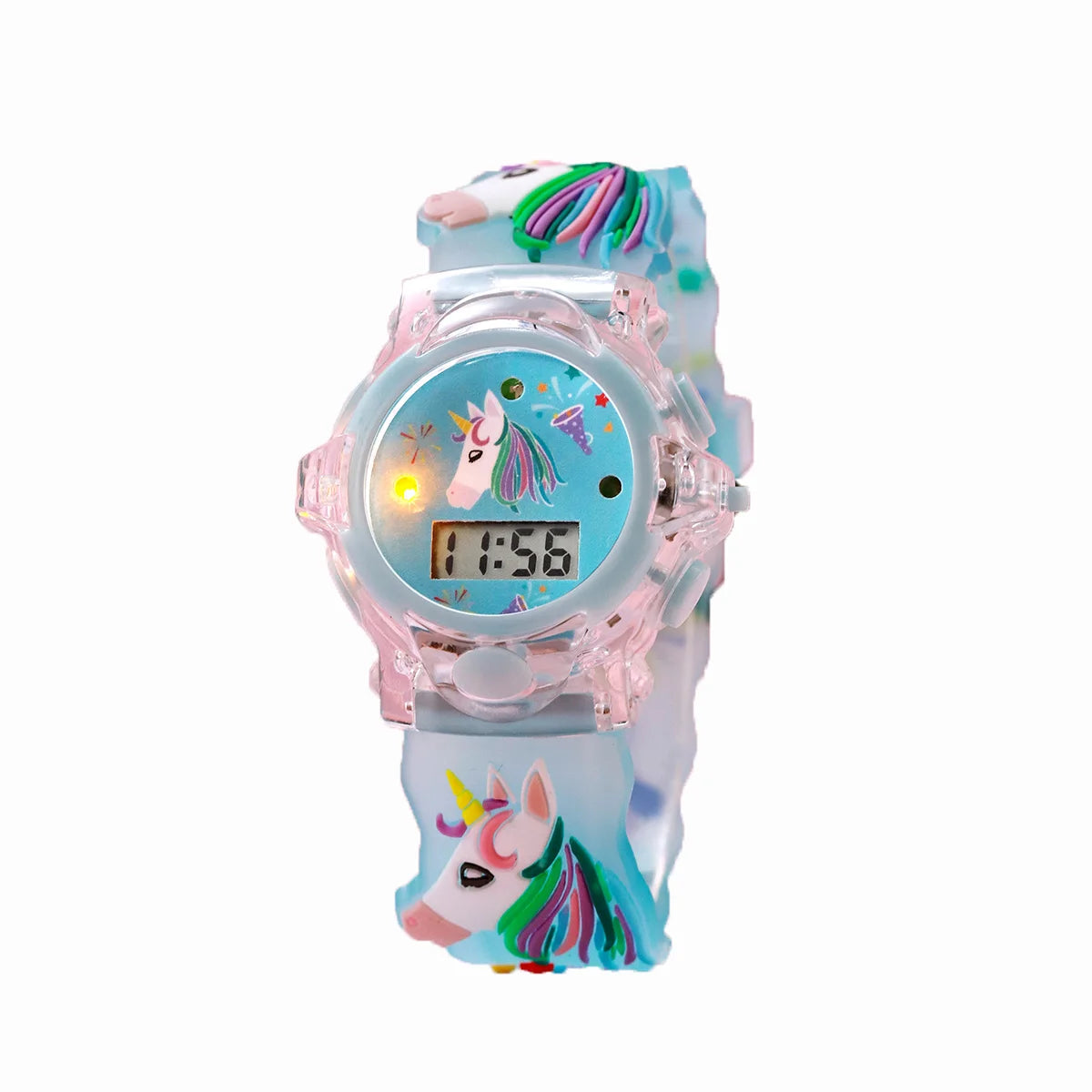 USA Stock Flash Light Luminous Children Watch Multiple Colors for Boys Girls Durable Plastic Toy Watches 7-9 Days Delivery