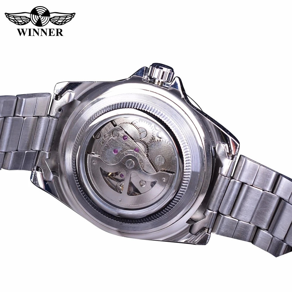 WINNER T-Winner Men's Automatic Mechanical Watch - Steel Sport Fashion Timepiece