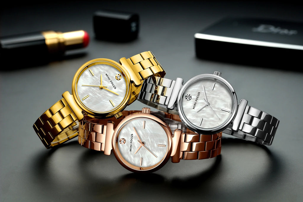 Minimalist Luxe - Women's Gold Stainless Steel Fashion Watch