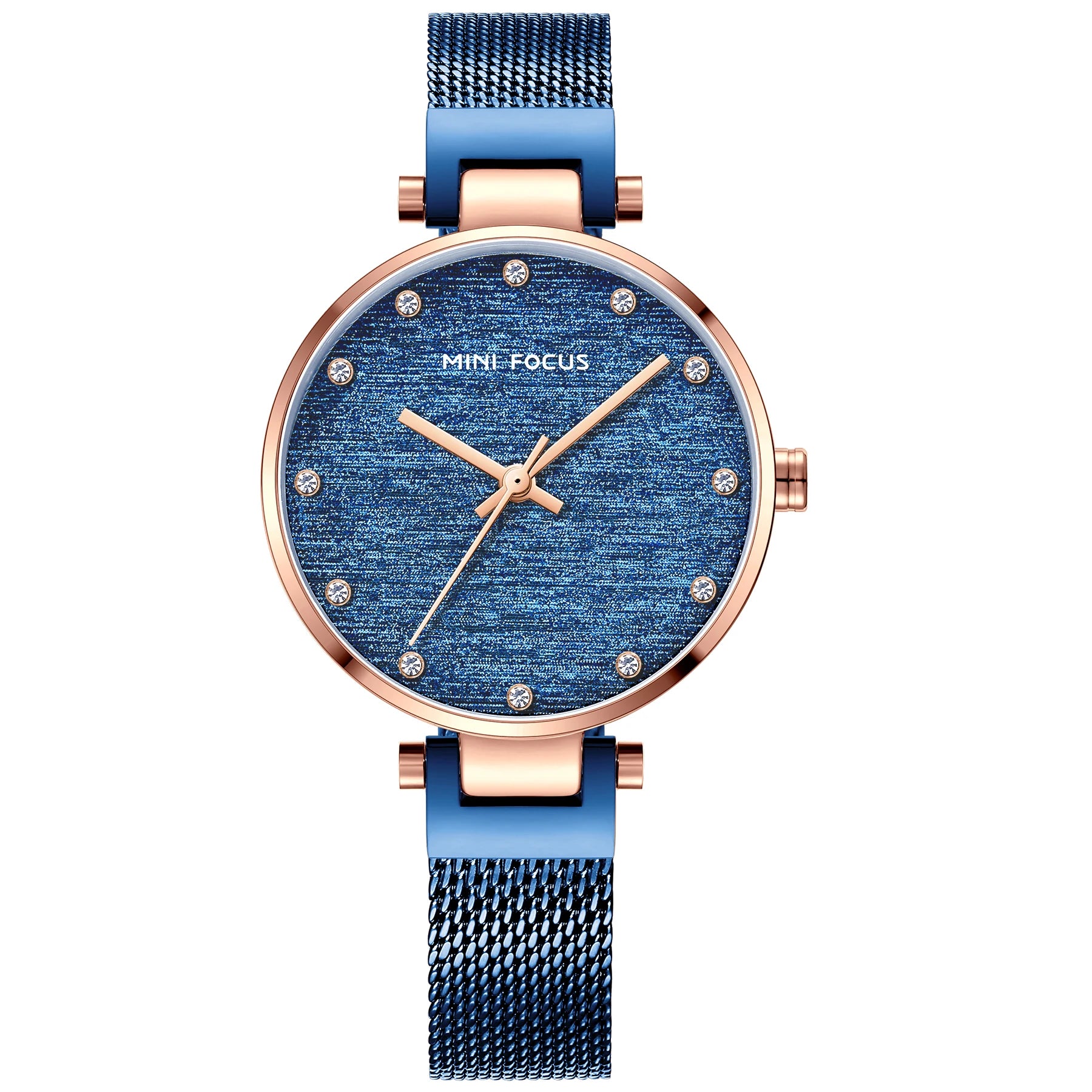 Refined Elegance Mesh Watch - Women's Waterproof Timepiece