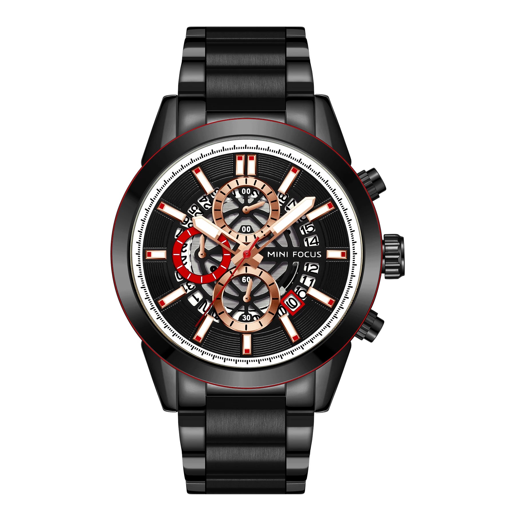 The Silver Sentinel - Luxury Sports Calendar Watch