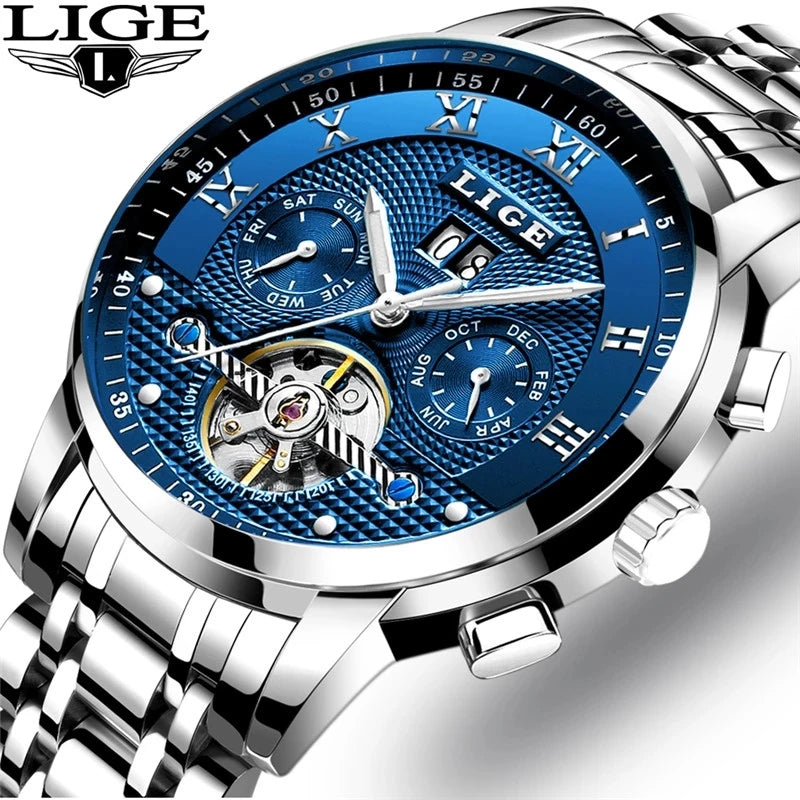 LIGE MechaLux Automatic - Self-Winding Mechanical Business Watch