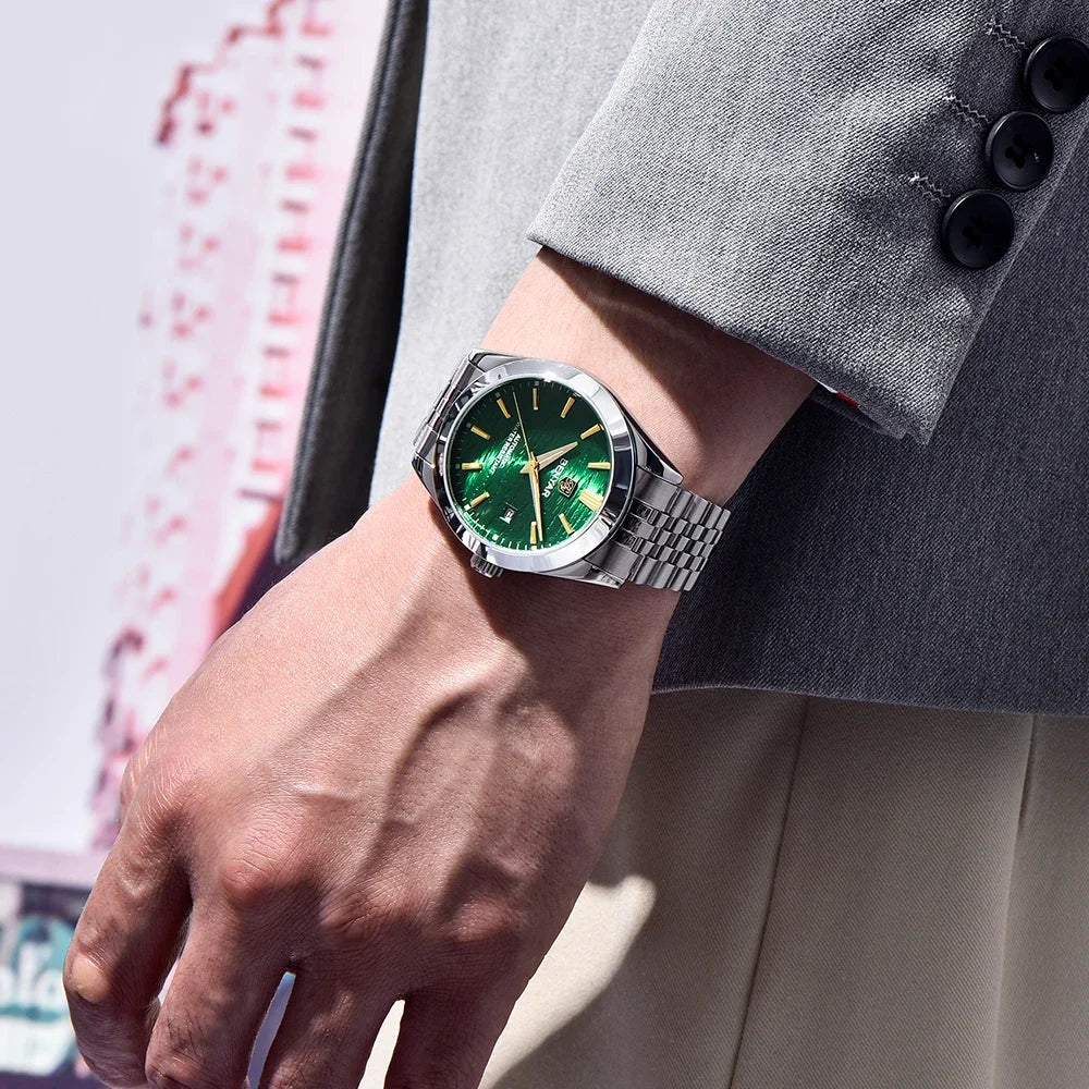 Luxury Fashion Brand BENYAR 2024 New 40MM Men's Mechanical Watch 50M Waterproof Automatic Diving Watch Men's Steel Watch 5209