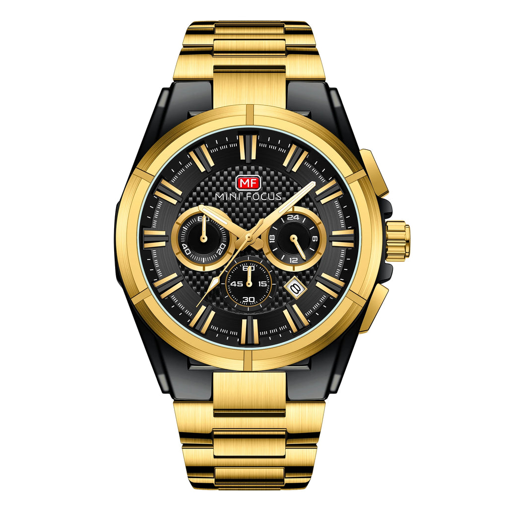 The Golden Prestige - Luminous Chronograph Dress Watch