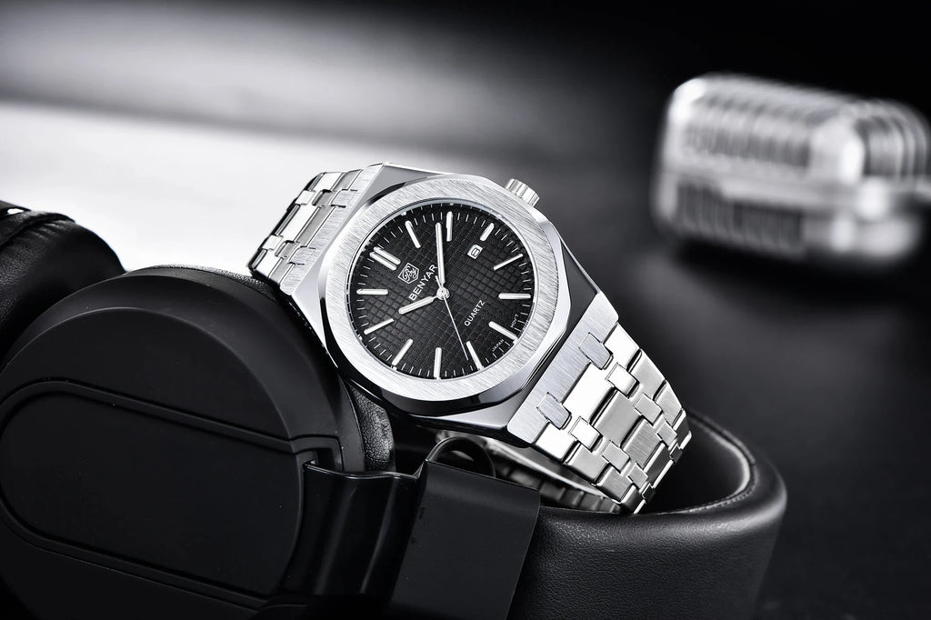 BENYAR 5156 Men's Quartz Watch Fashion Multifunctional Waterproof Automatic Luminous Chronograph Relogio Masculino