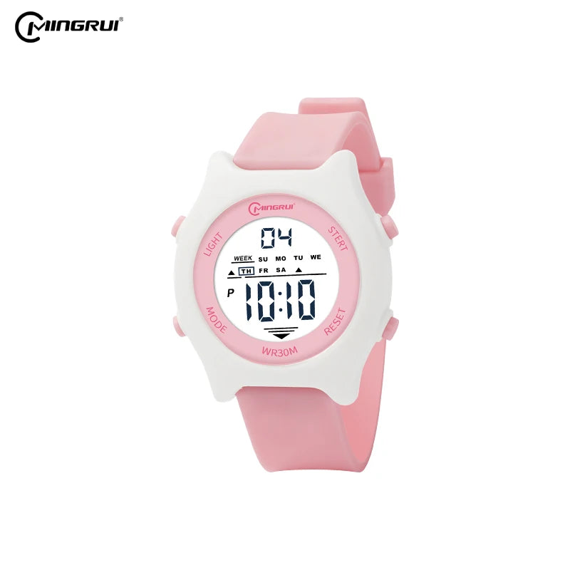 Best Selling Custom Cartoon Colorful Sports Kids Watches Children's Wrist Digital Watch for Kids