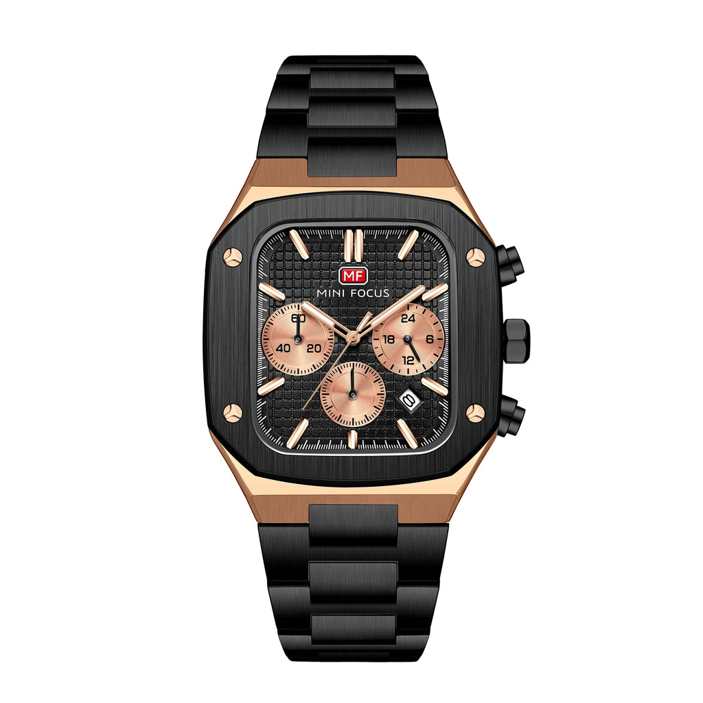 The Square Commander - Luminous Business Chronograph