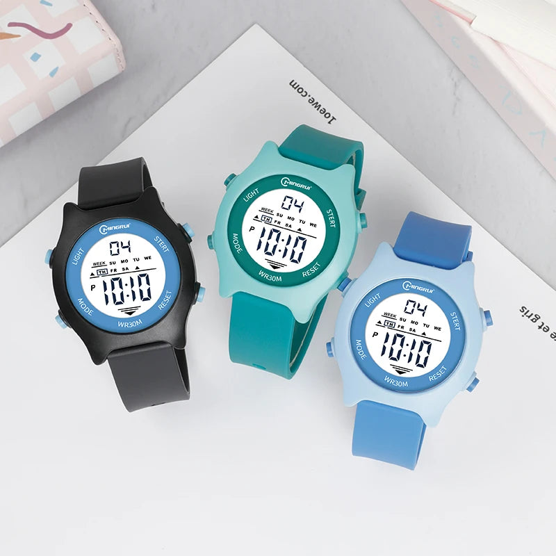 Best Selling Custom Cartoon Colorful Sports Kids Watches Children's Wrist Digital Watch for Kids