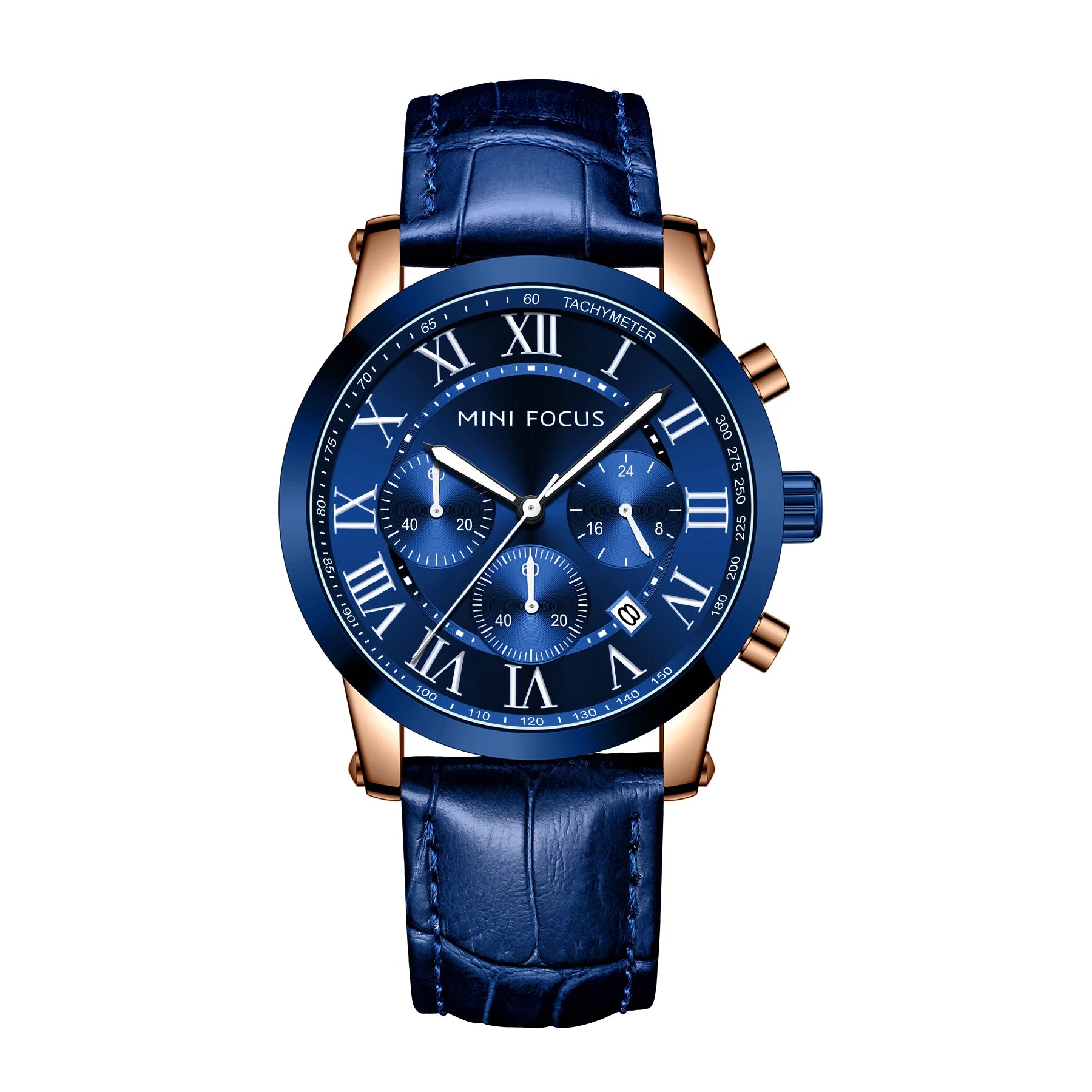 The Grand Aviator - Big Dial Leather Chronograph