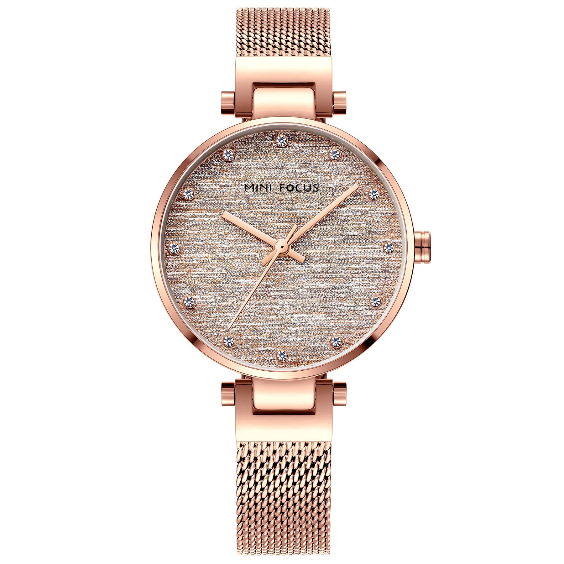 Refined Elegance Mesh Watch - Women's Waterproof Timepiece