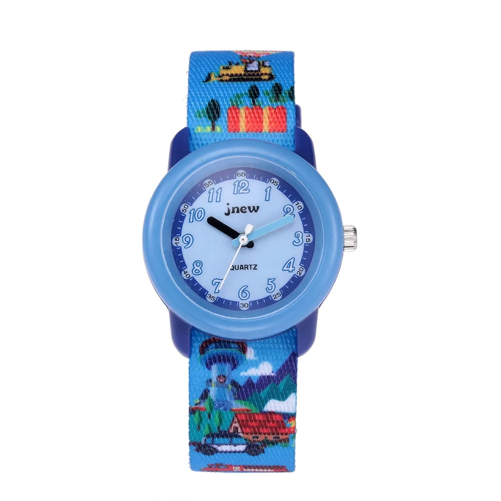 Cartoon Design 3ATM Waterproof Quartz Watches for Boys Girls Original Analog Dial Sport Fashion Style Narrow Goods Kids' Watches