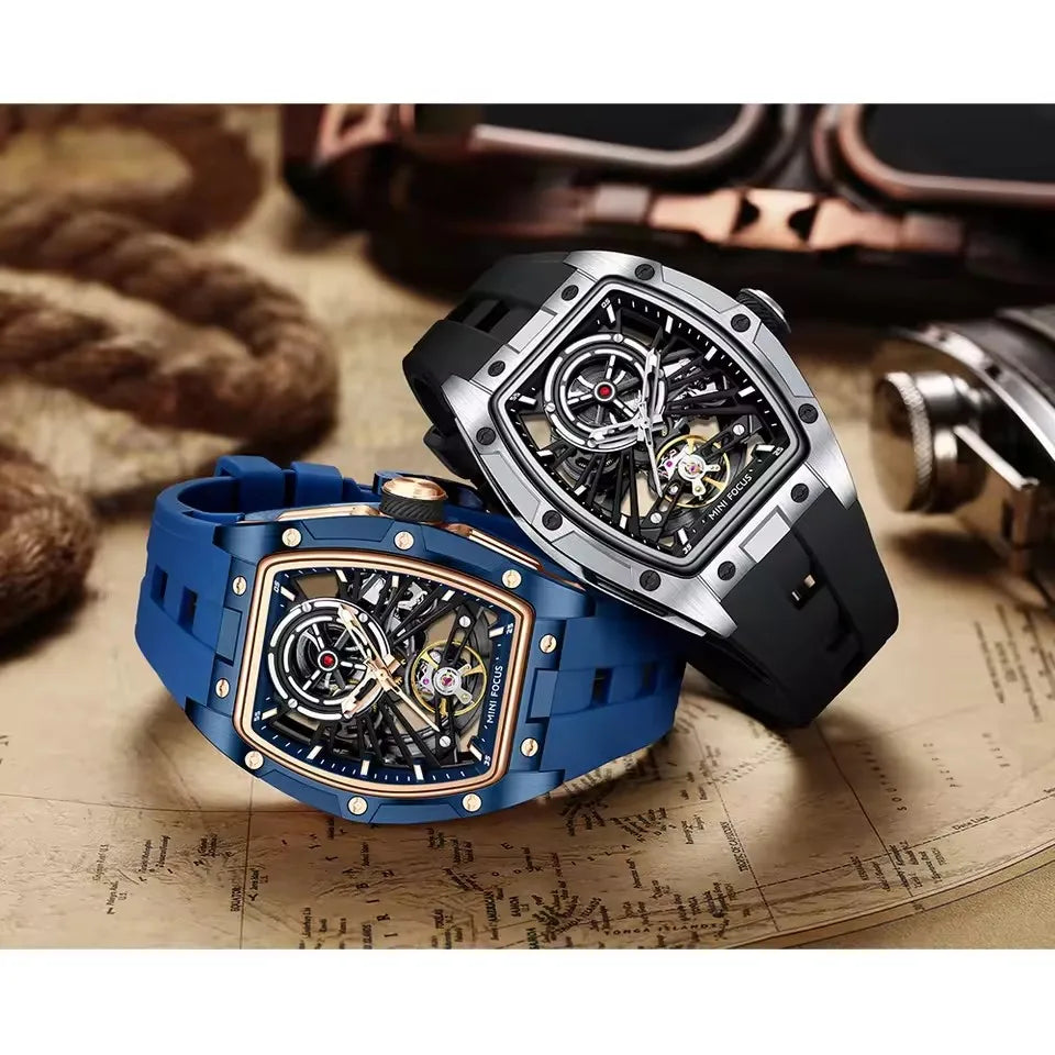 GoldSport Automatic - Men's Skeleton Mechanical Watch with Luminous Display