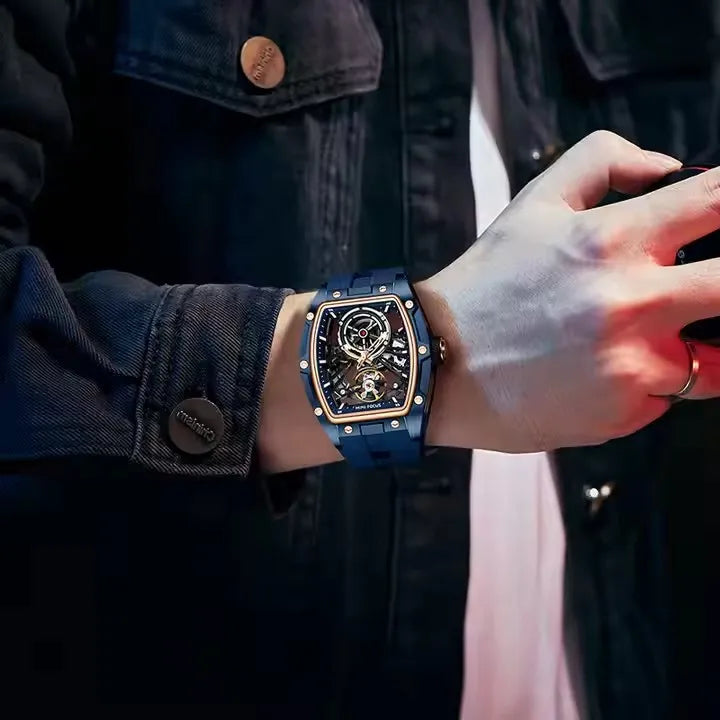 GoldSport Automatic - Men's Skeleton Mechanical Watch with Luminous Display