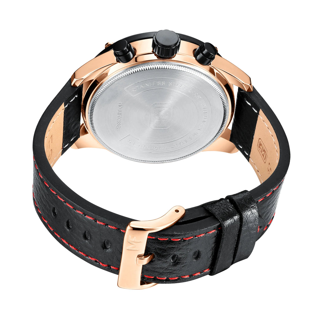 Heritage Classic - Men's Luxury Leather Strap Watch with Calendar