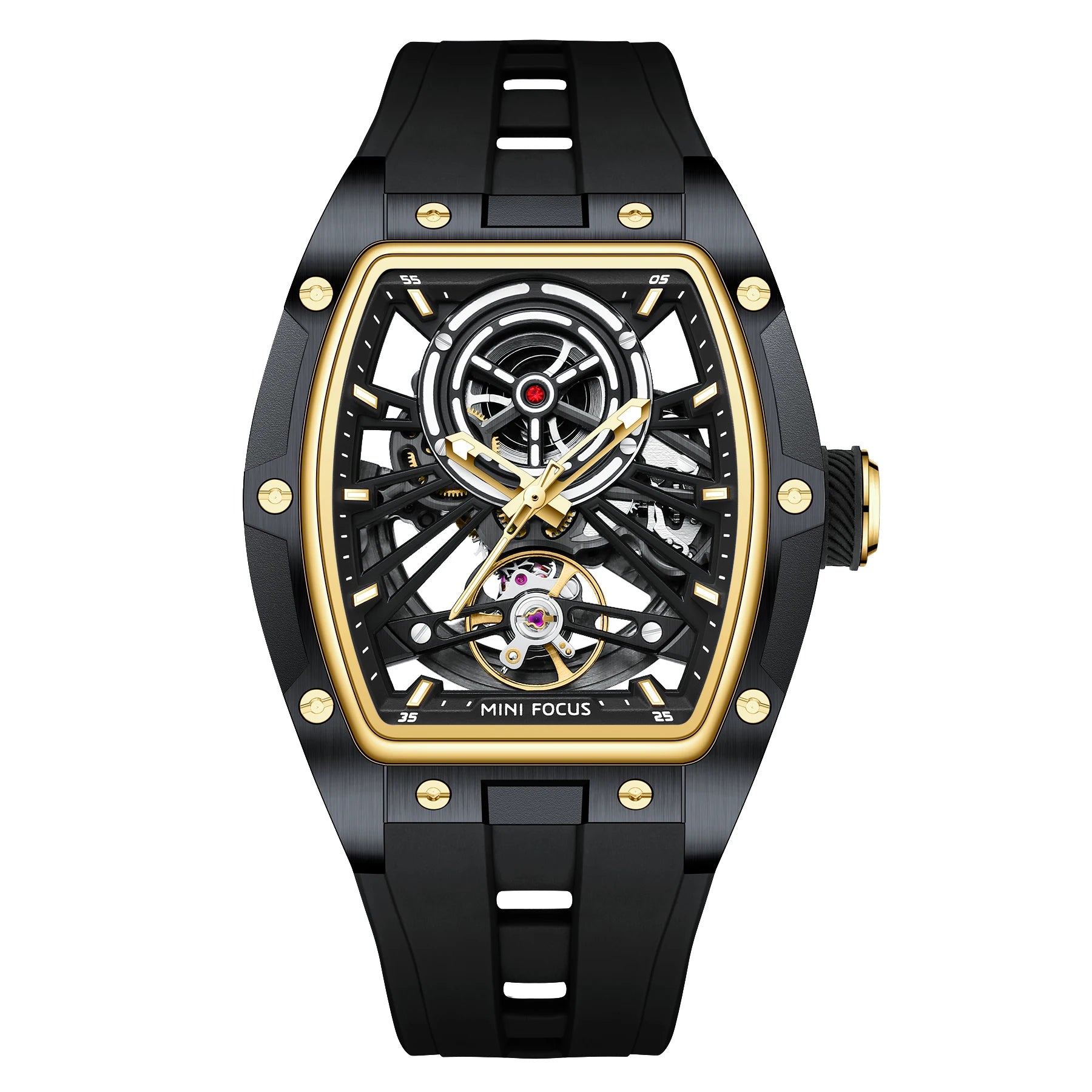 The Skeleton Barrel - Automatic Mechanical Sports Watch