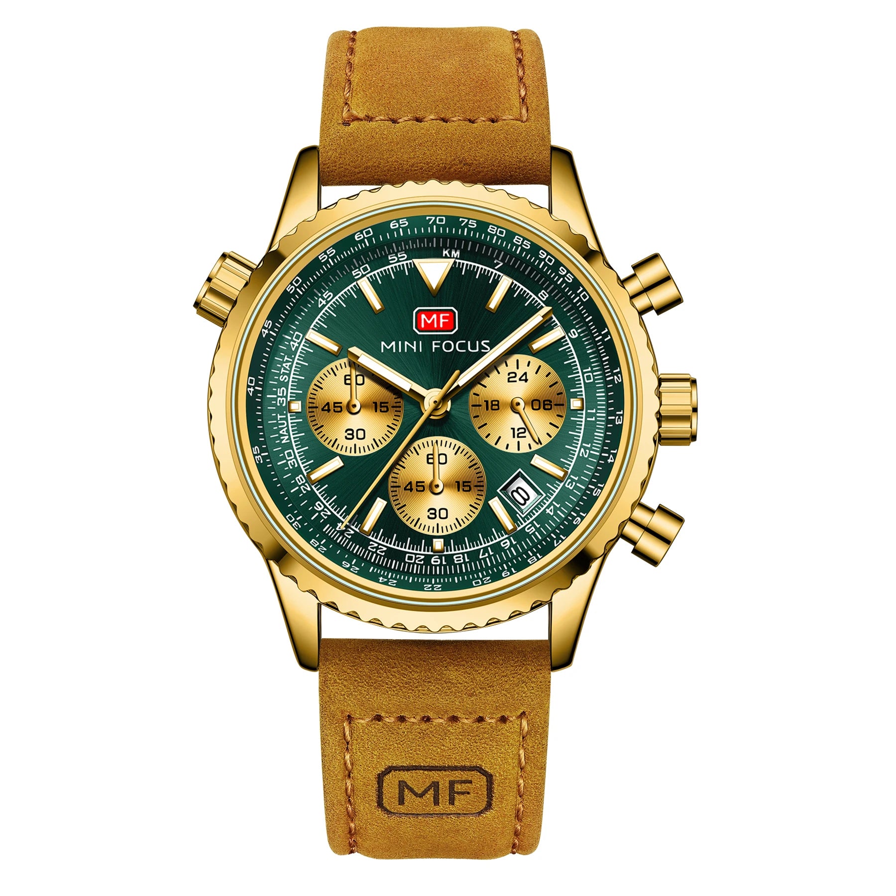 The Chronos Elite - Premium Leather Chronograph Watch