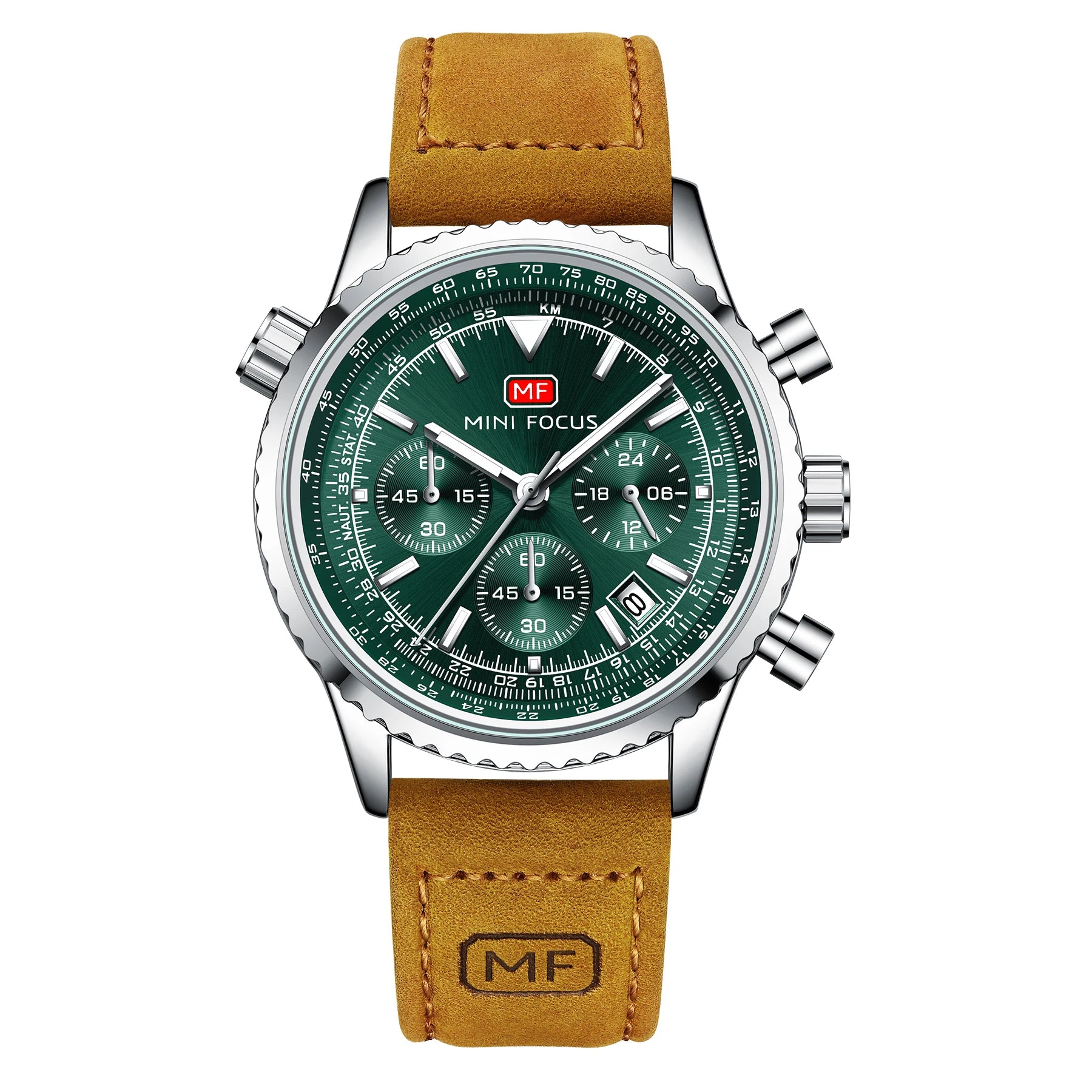 The Chronos Elite - Premium Leather Chronograph Watch