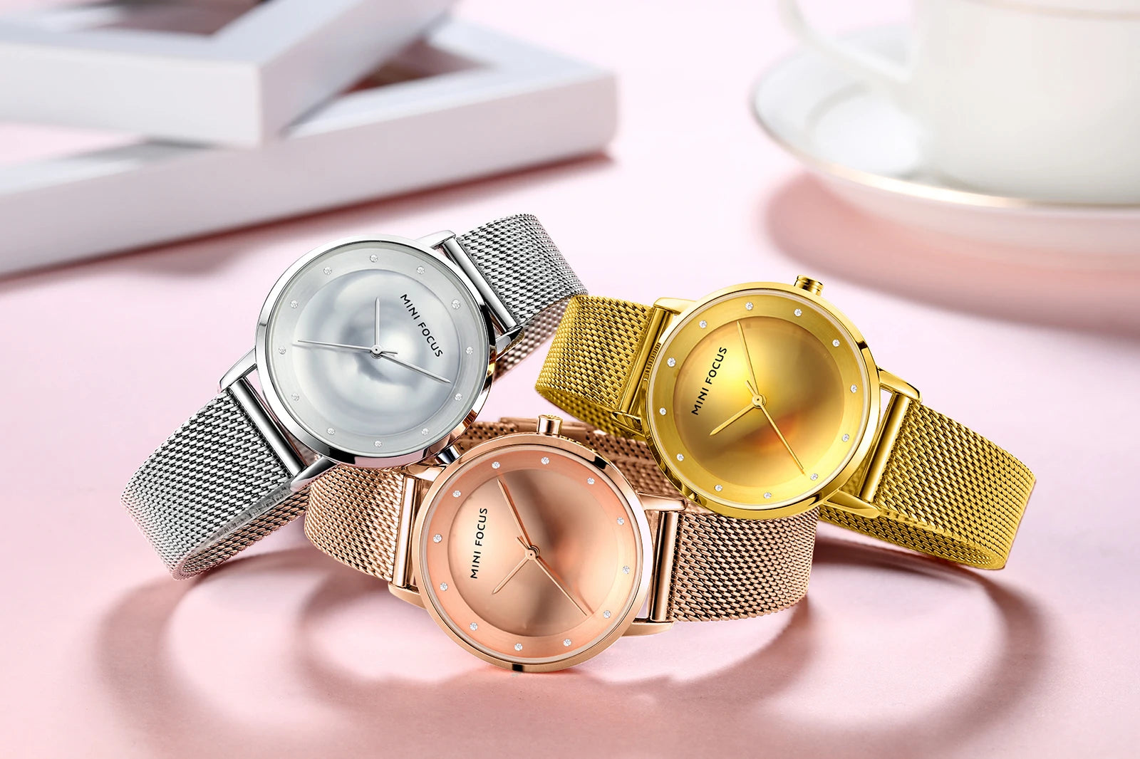 The Rose Milanesa - Luxury Mesh Dress Watch