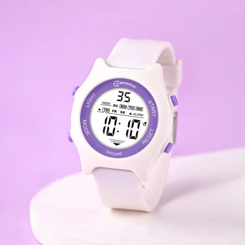 Best Selling Custom Cartoon Colorful Sports Kids Watches Children's Wrist Digital Watch for Kids