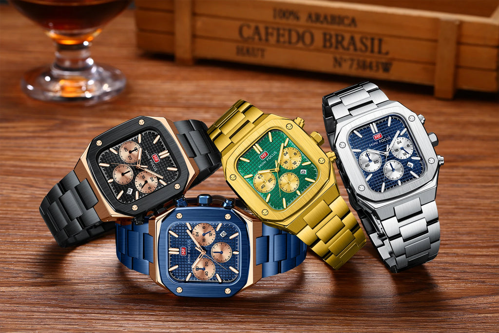 The Square Commander - Luminous Business Chronograph