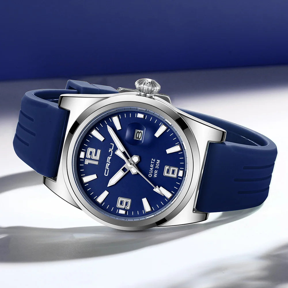 CRRJU 5027 Silicone Band Casual Watch