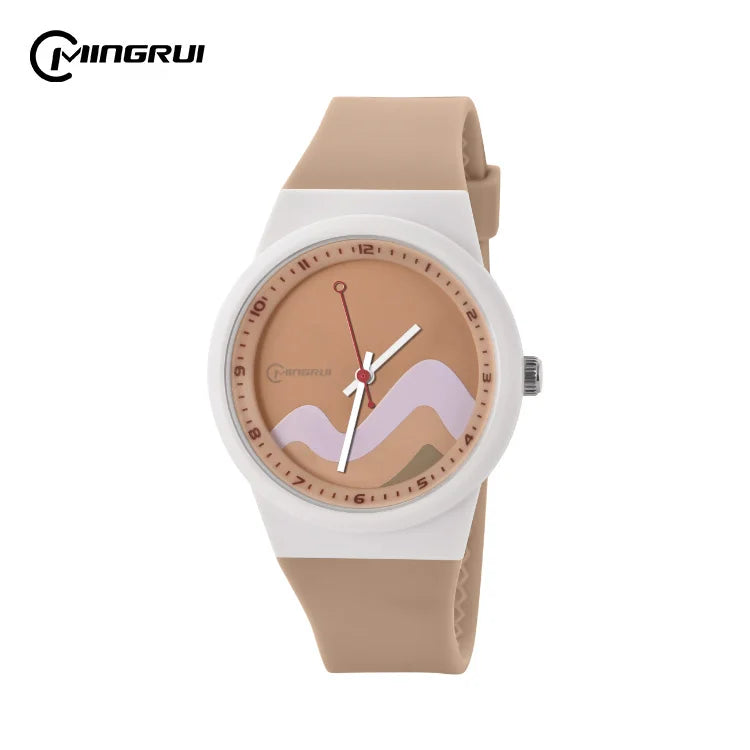 MINGRUI 2239 Student Clock Blue Dial Unisex Children Watch Silicone Sports Analog Quartz Watch Kids Watches Kids Gift for Boy