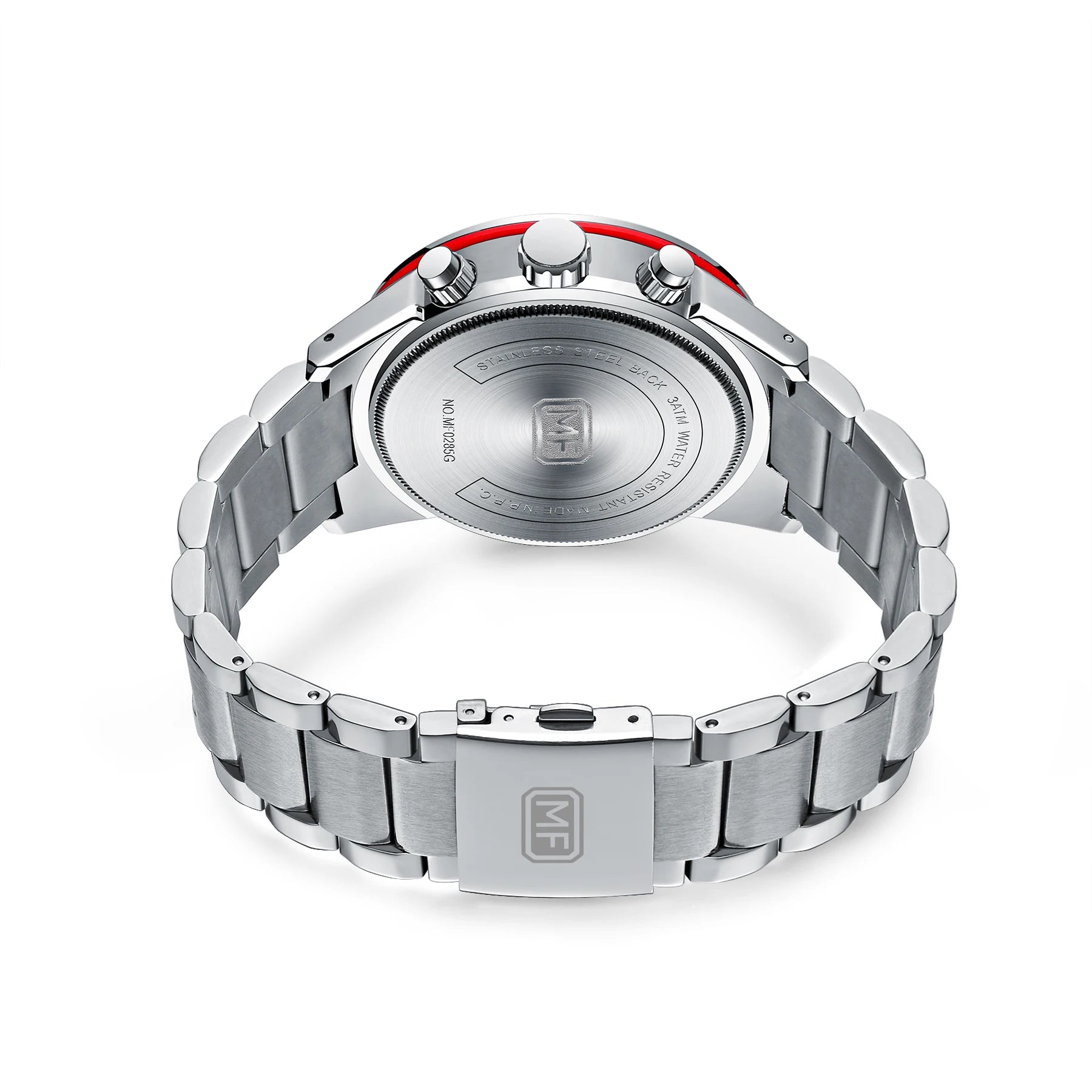 The Silver Sentinel - Luxury Sports Calendar Watch
