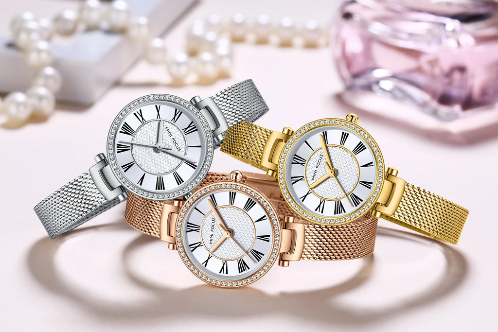 The Silver Classic - Timeless Mesh Luxury Watch