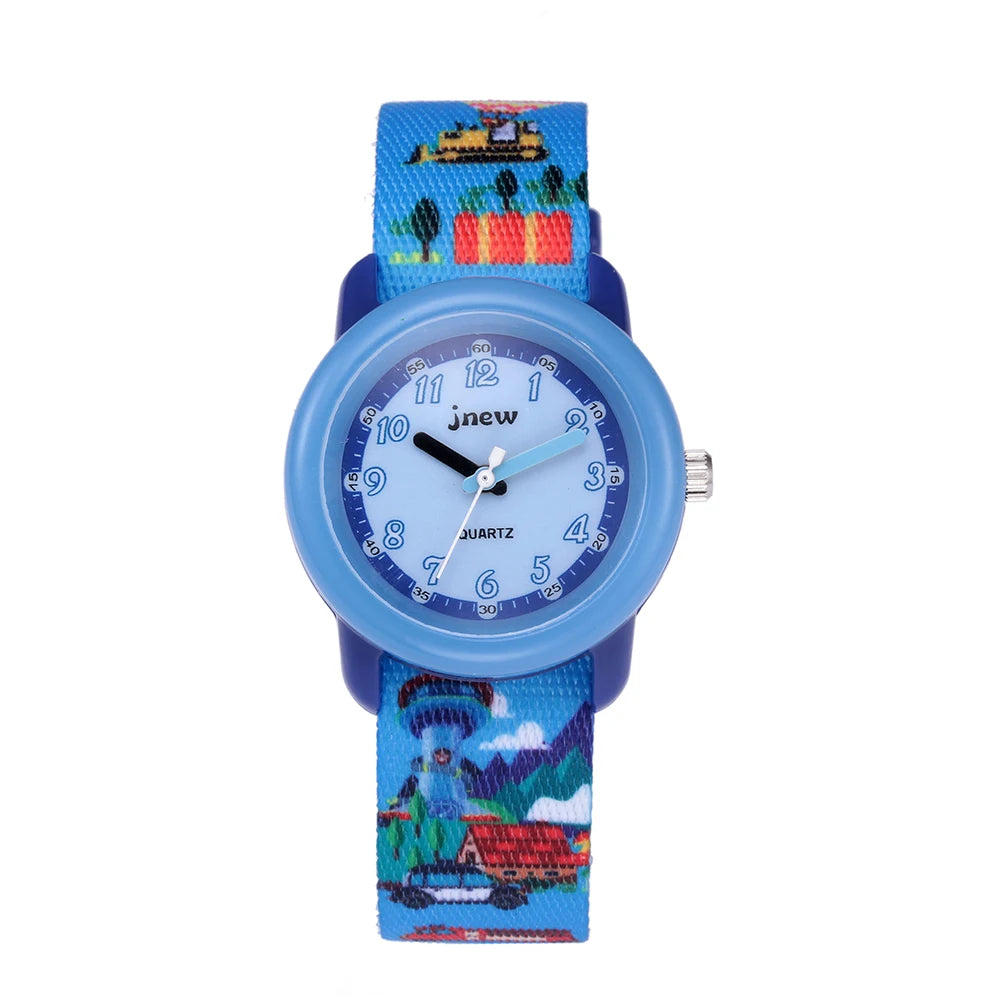 Cartoon Design 3ATM Waterproof Quartz Watches for Boys Girls Original Analog Dial Sport Fashion Style Narrow Goods Kids' Watches