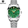 Luxury Fashion Brand BENYAR 2024 New 40MM Men's Mechanical Watch 50M Waterproof Automatic Diving Watch Men's Steel Watch 5209
