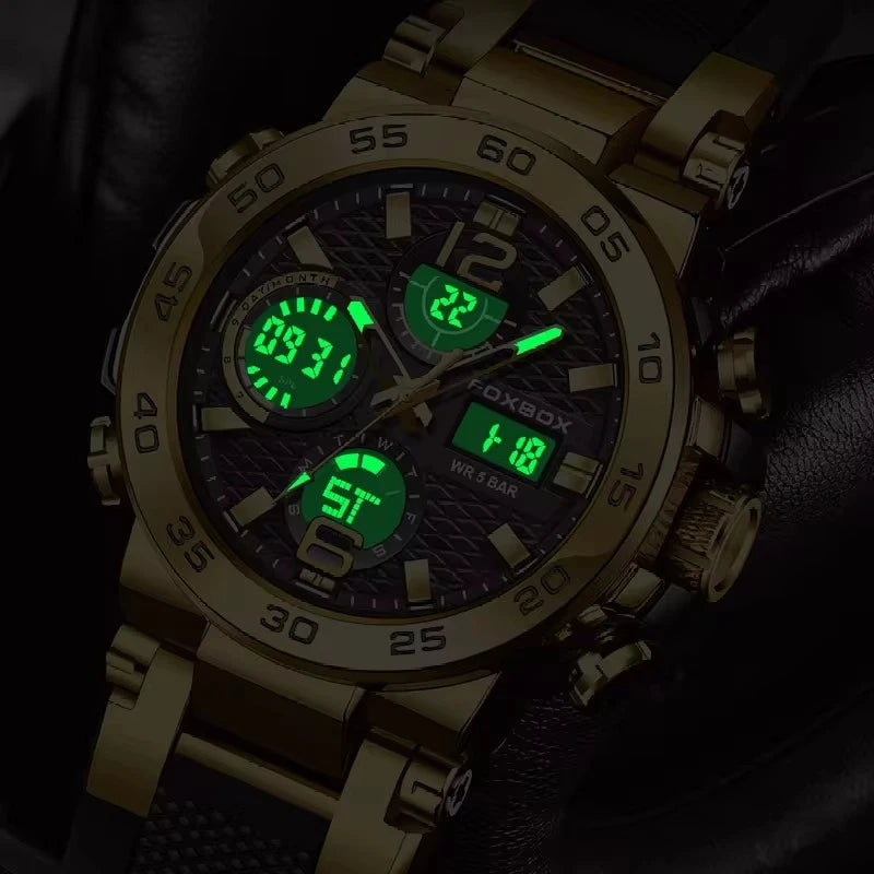 LIGE 2024 Sport Watches for Men Water Resistant Soft Silicone Strap Man Clock Luxury Luminous Male Wristwatches FB0033