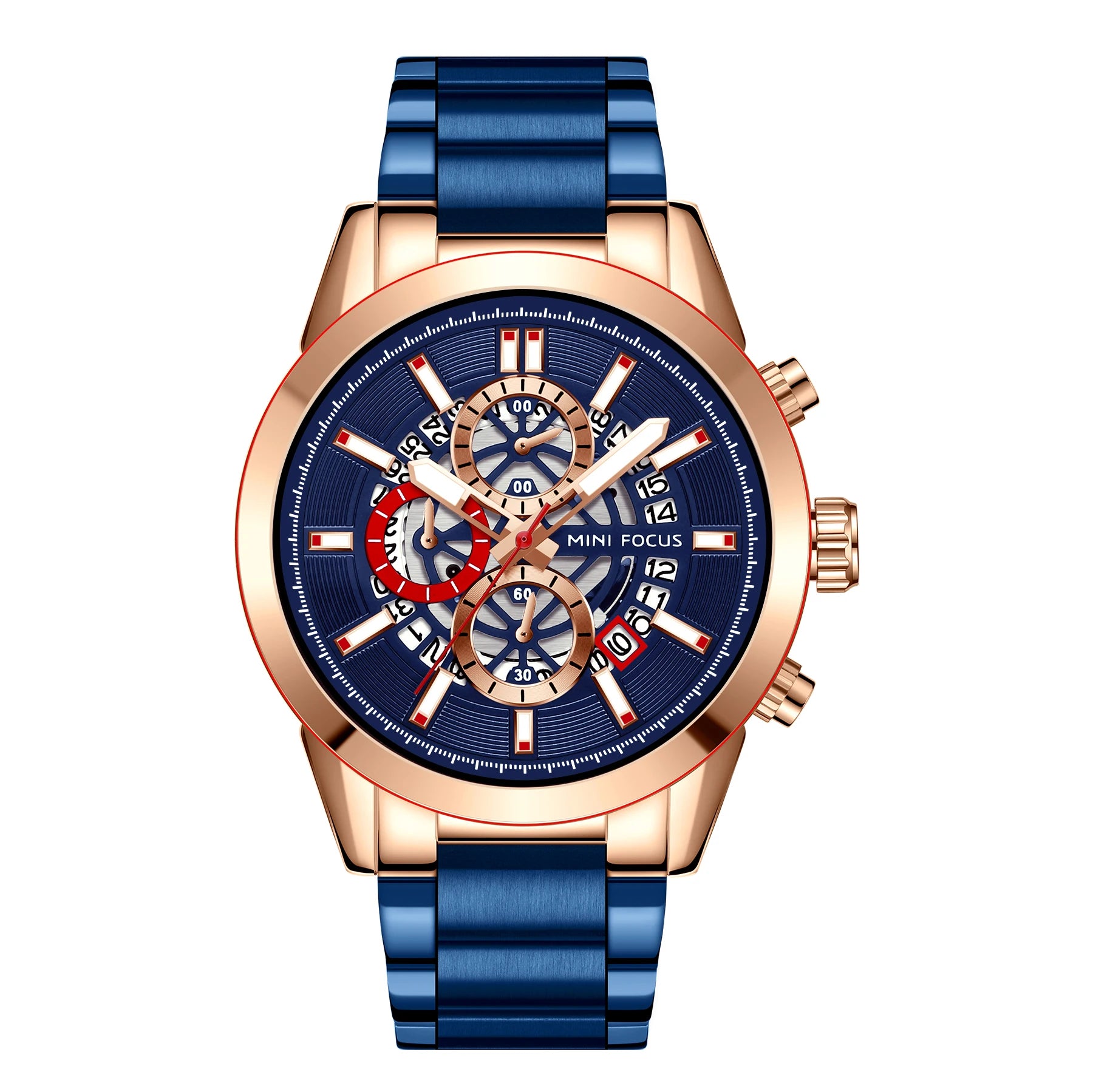 The Silver Sentinel - Luxury Sports Calendar Watch