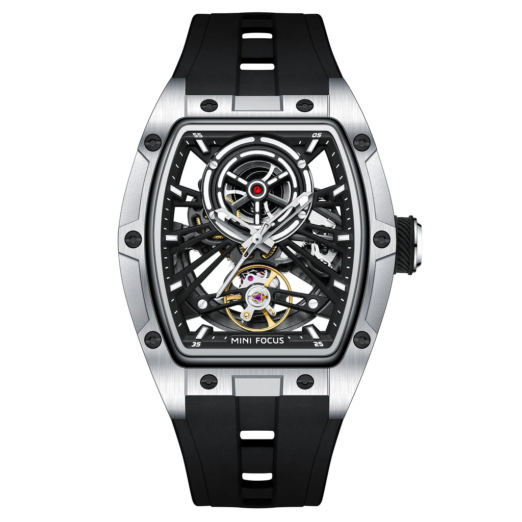 The Skeleton Barrel - Automatic Mechanical Sports Watch