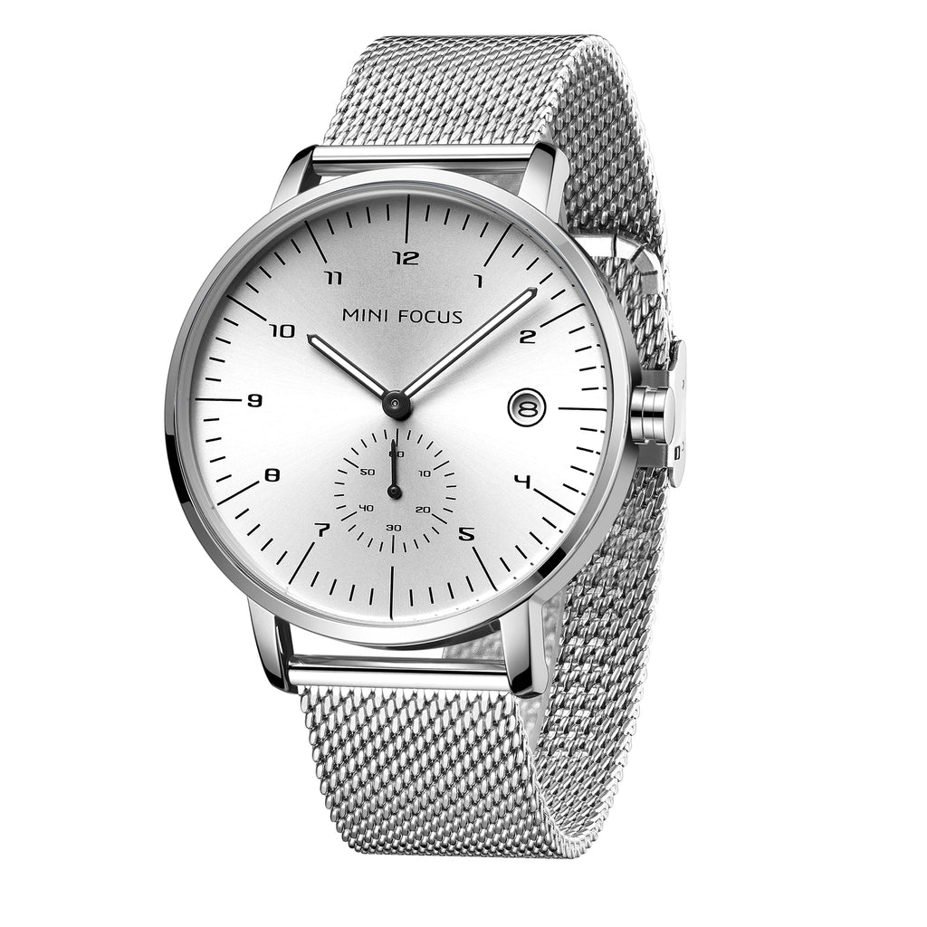 The Metropolitan - Big Dial Mesh Steel Watch
