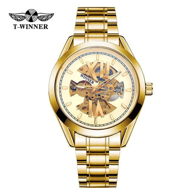 Luxury Skeleton Automatic Watch - Business Sport Mechanical Timepiece