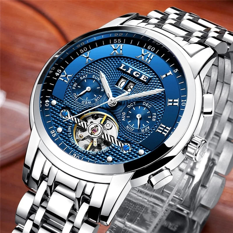 LIGE MechaLux Automatic - Self-Winding Mechanical Business Watch