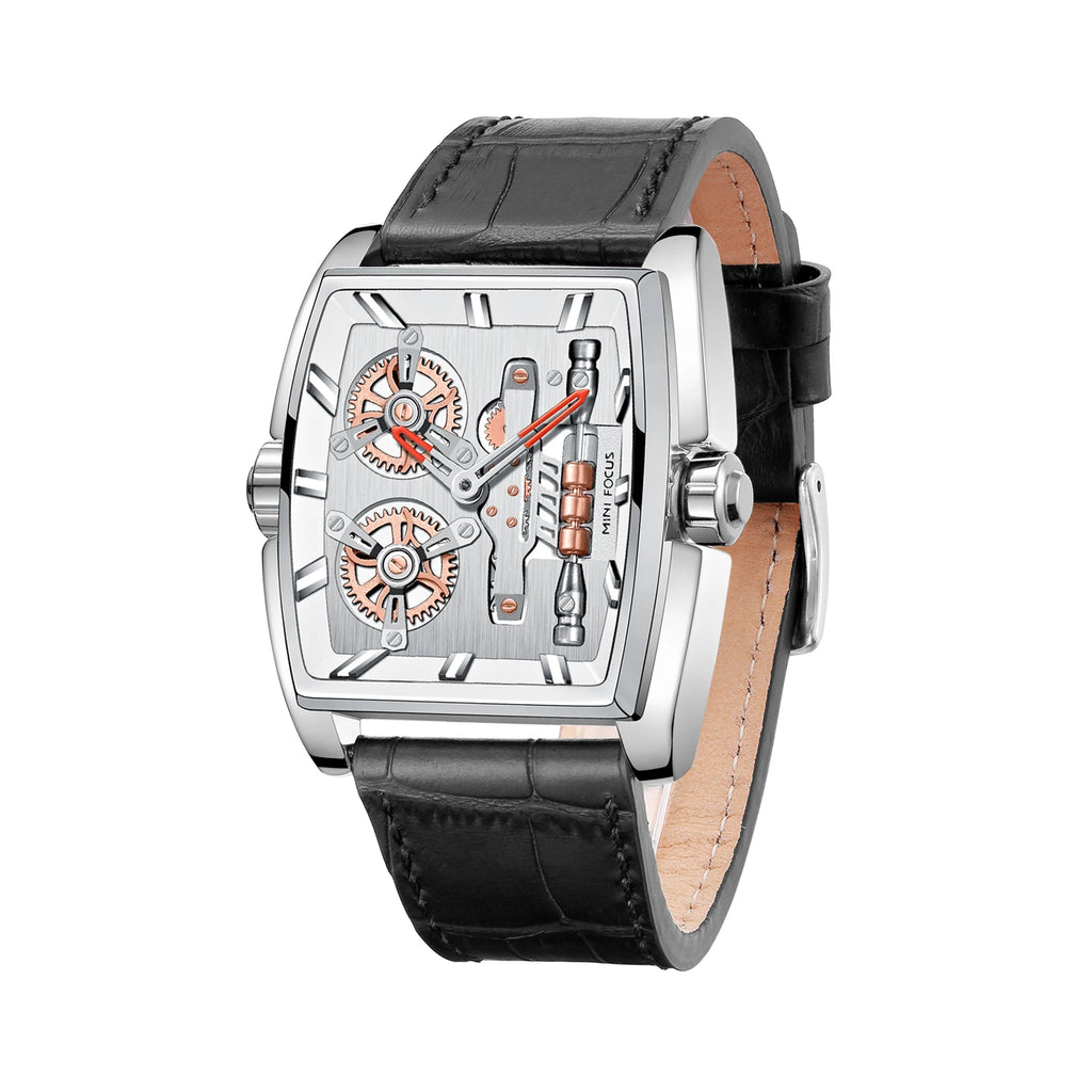 Industrial Edge Barrel Watch - Men's Waterproof Timepiece