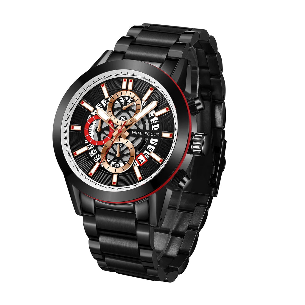 The Silver Sentinel - Luxury Sports Calendar Watch