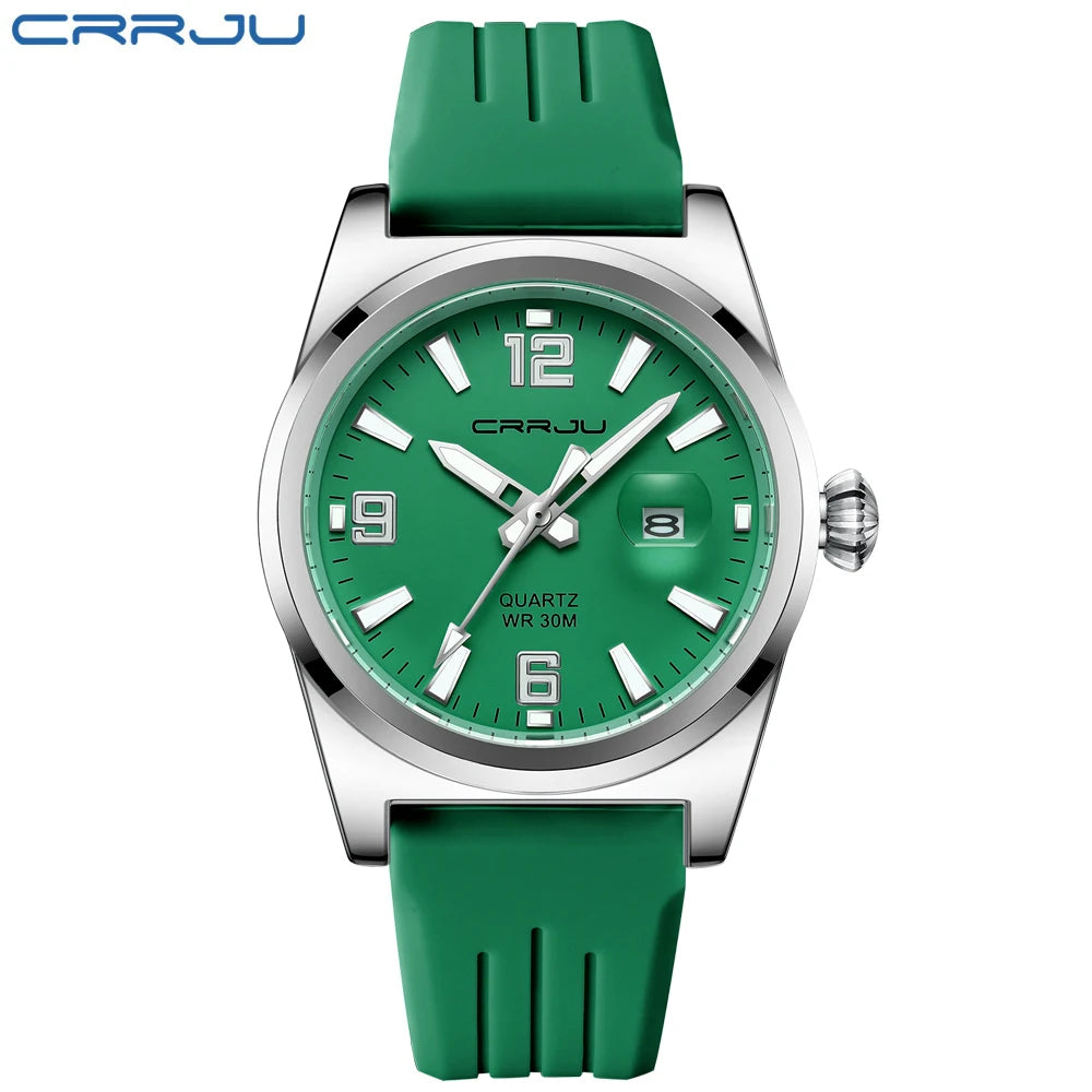 CRRJU 5027 Silicone Band Casual Watch