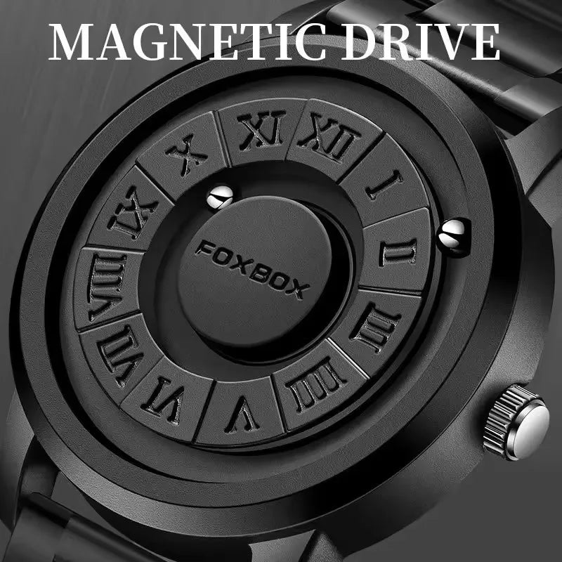 LIGE Foxbox FB0047 0047 Brand Mens Quartz Watches Business All Steel / Leather Waterproof Clock Top Luxury Wristwatch for Men