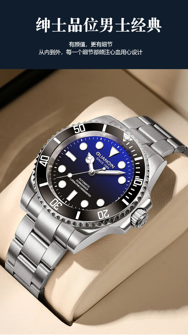 GUANQIN Automatic Mechanical Tourbillon Watch