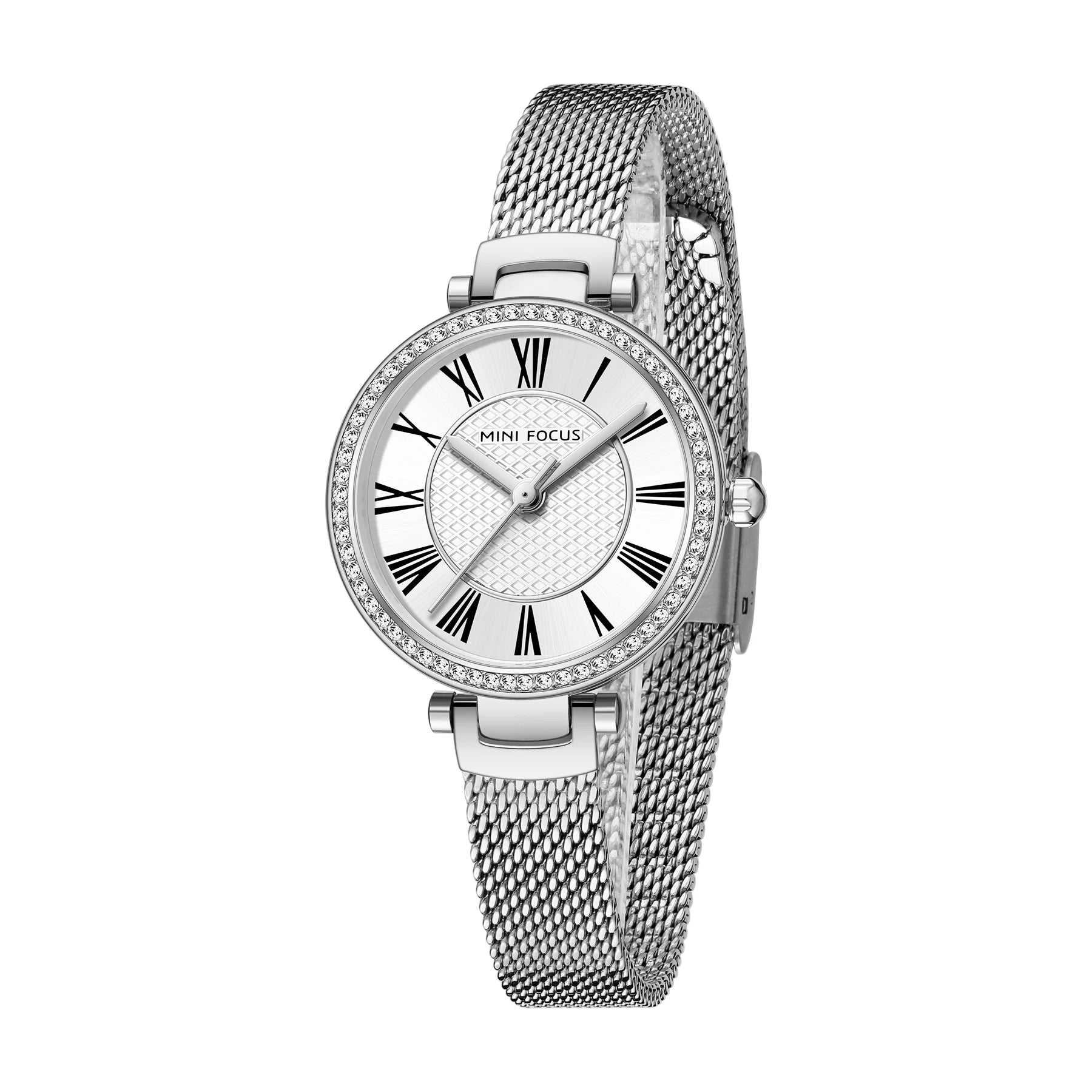 The Silver Classic - Timeless Mesh Luxury Watch