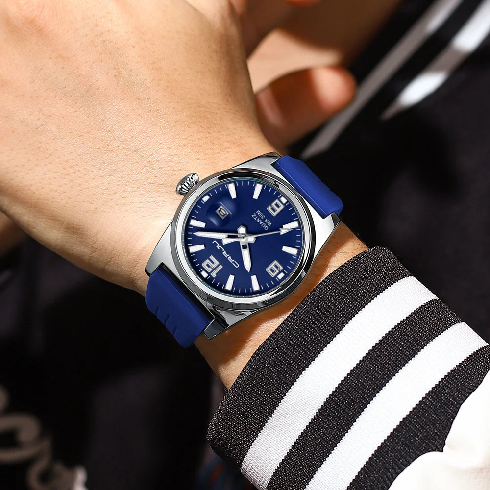 CRRJU 5027 Silicone Band Casual Watch