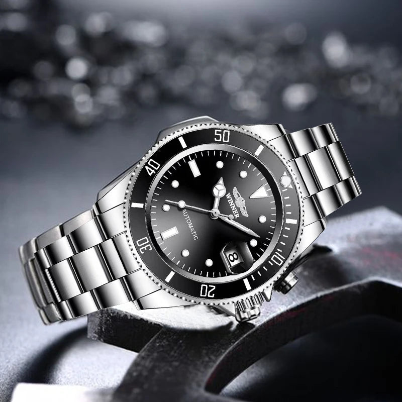 Chic Automatic Mechanical Watch - Fashion-Forward Men's Timepiece