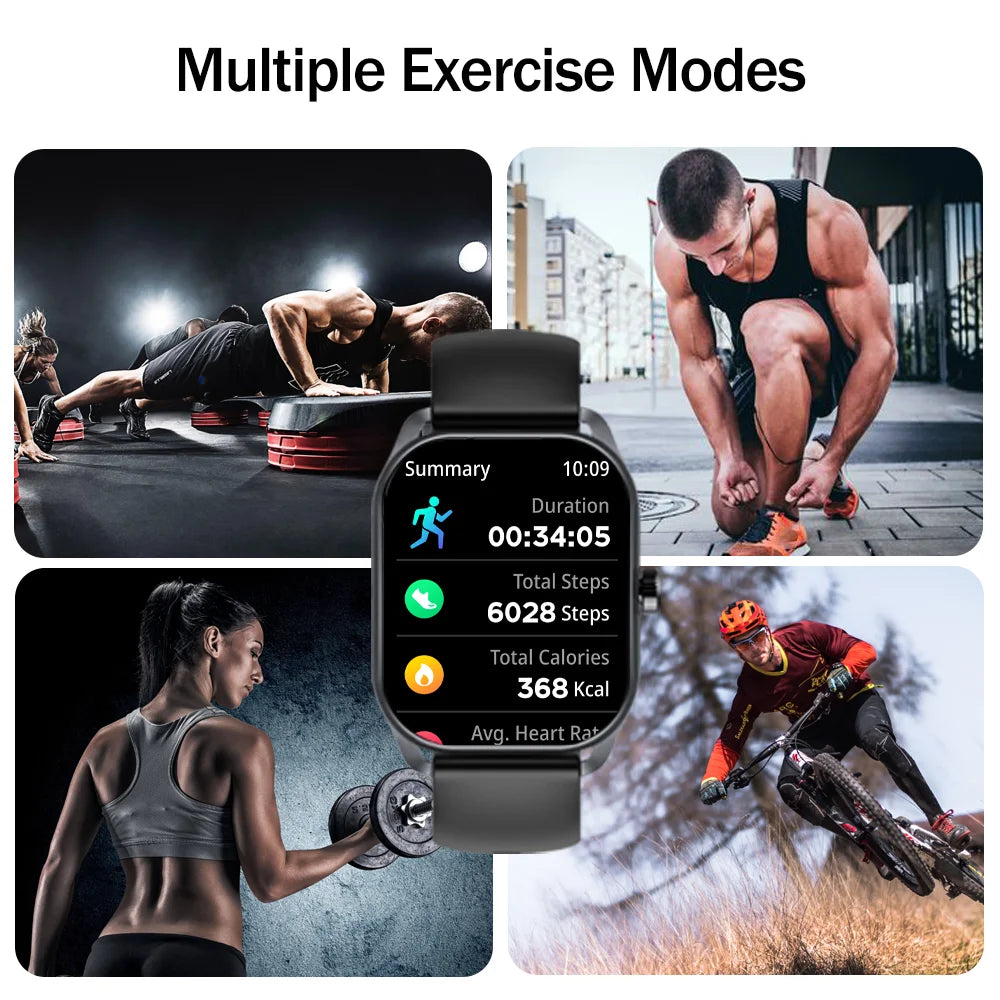 SENBONO JX629 Big Screen Smart Watch 2.01inch 300mAh Large Battery BT Call Sport Watch Fitness Tracker Women Smartwatch Men