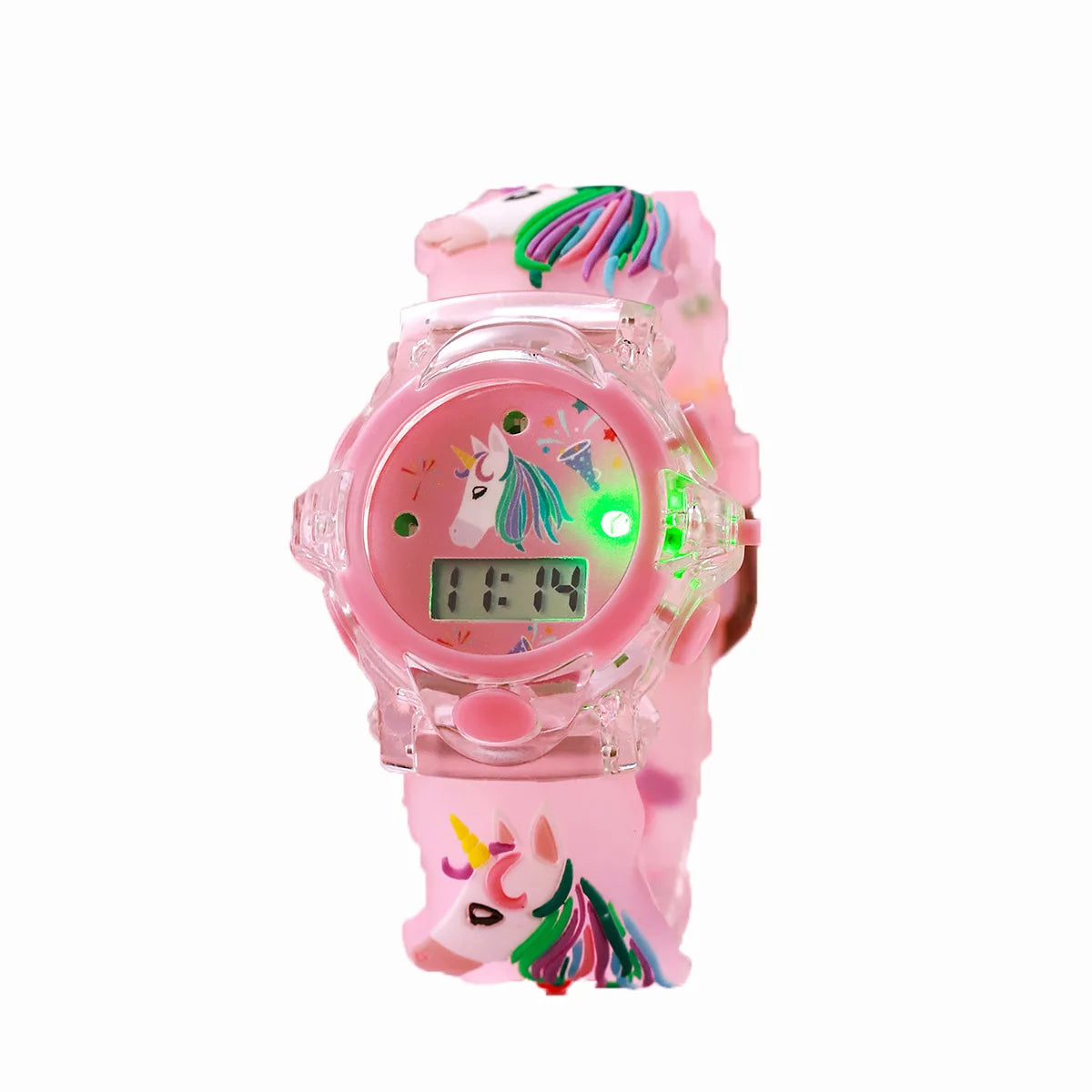 USA Stock Flash Light Luminous Children Watch Multiple Colors for Boys Girls Durable Plastic Toy Watches 7-9 Days Delivery