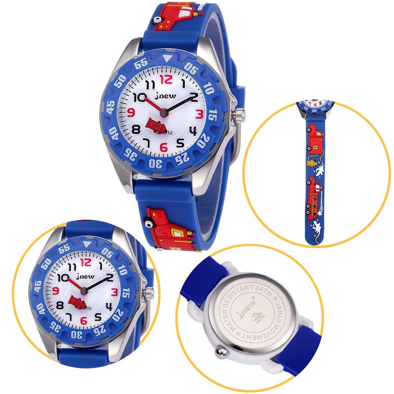 Led Light 3ATM Waterproof Time Sport Car Kid Watch Price Kids Watches Cartoon Kids Watch
