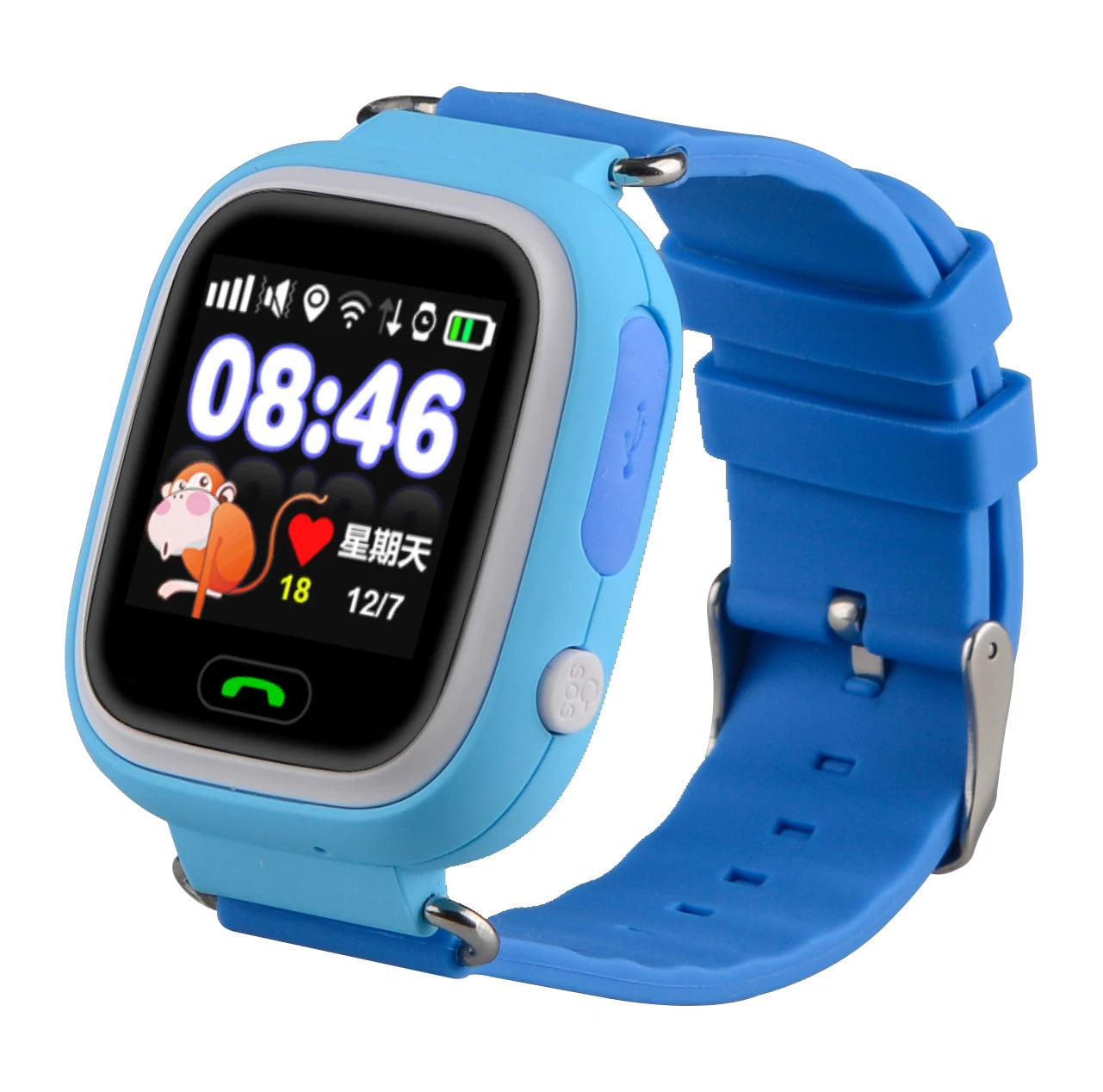 Hot Screen LBS TD-02 Smart Watch GPS Finder Children Location SOS Call Electronic Baby Kids Watches
