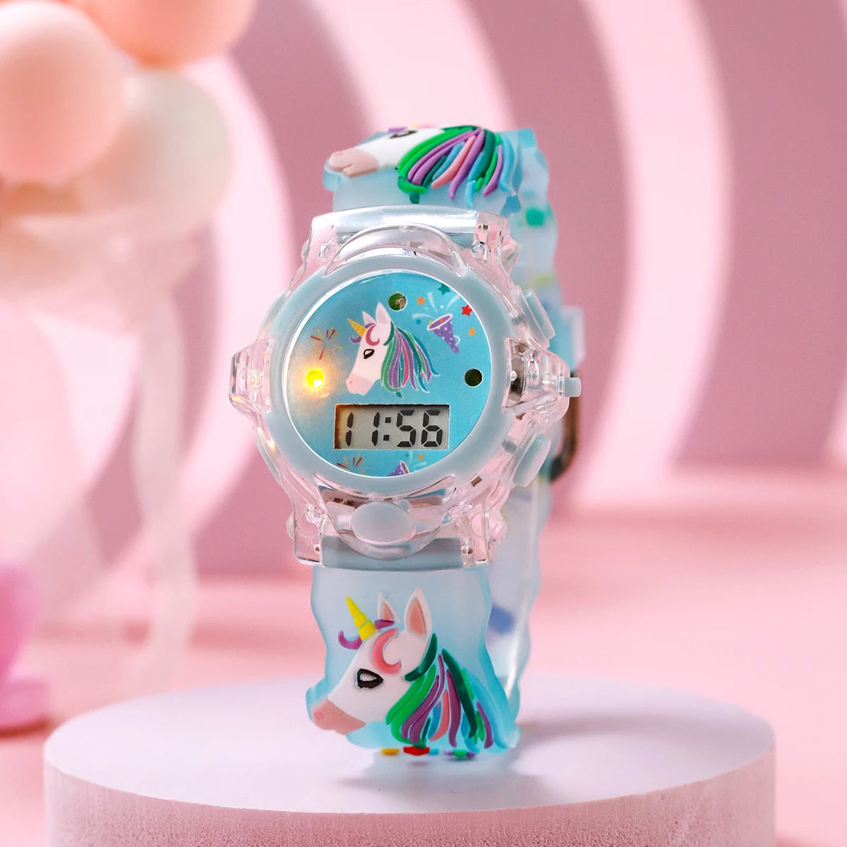 USA Stock Flash Light Luminous Children Watch Multiple Colors for Boys Girls Durable Plastic Toy Watches 7-9 Days Delivery